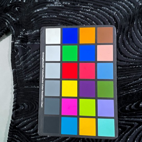 Conrad C Petite Black Top Partially Sheer with‎ Metallic/Black Design Size XS/TP - Picture 11 of 12